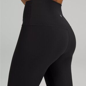 Lululemon Align Ribbed 28” Black Leggings